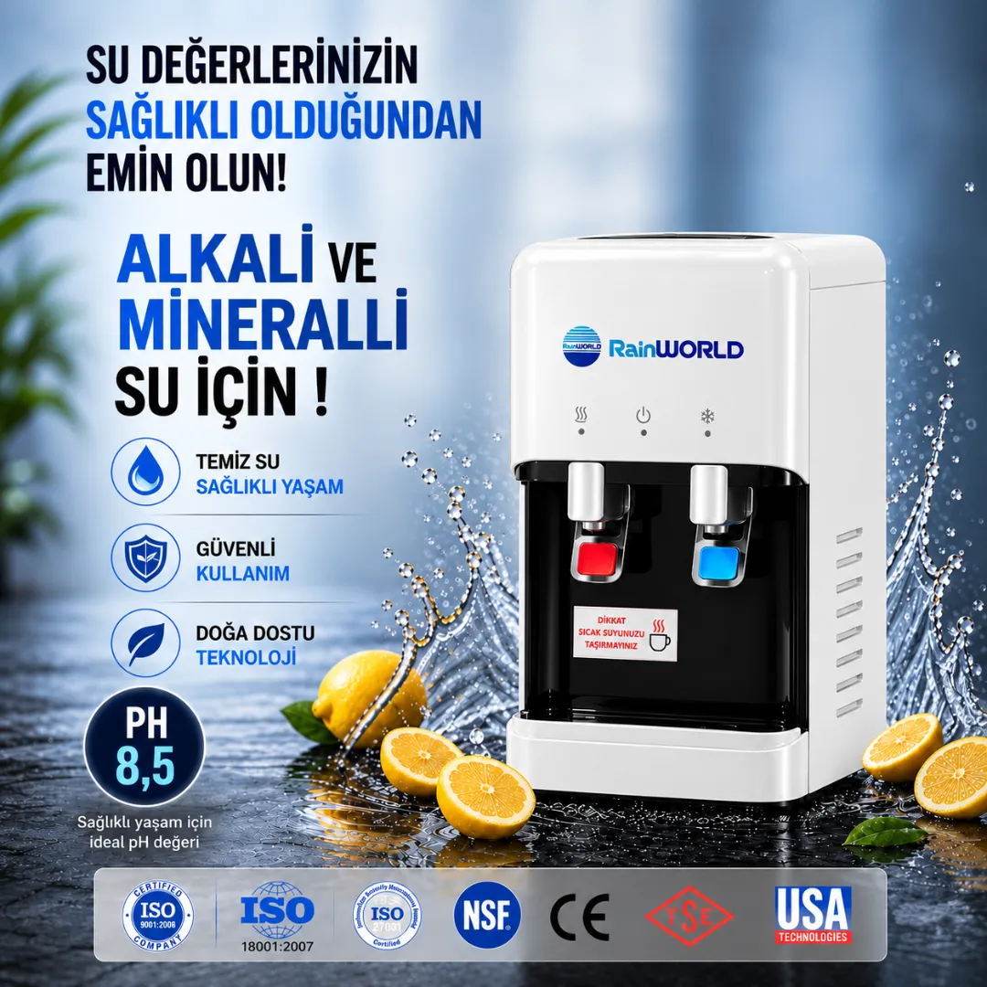 Via One-Mini Arıtmalı Sıcak Soğuk Su Sebili - Beyaz - Görsel 2