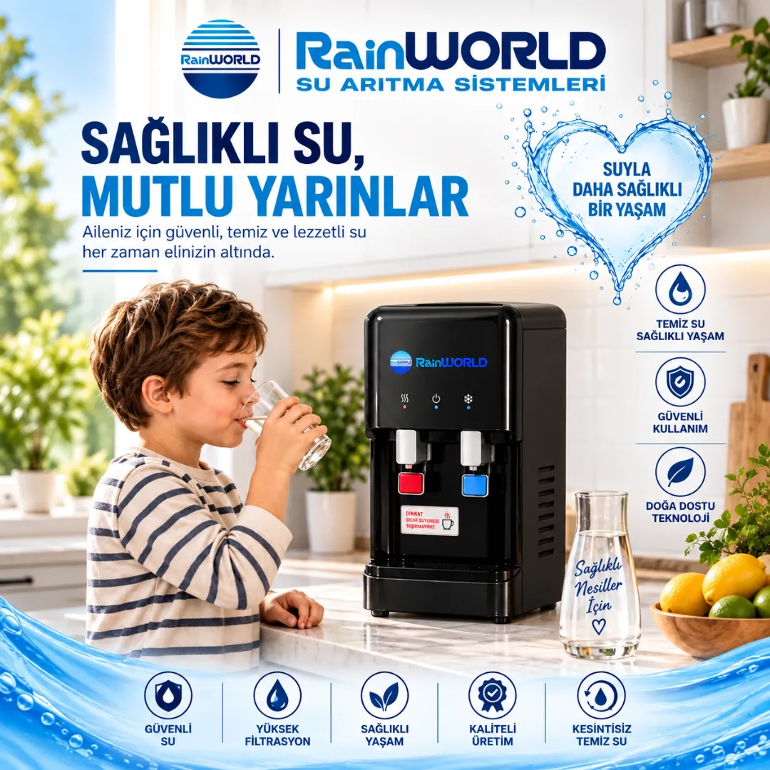 Via One-Mini Arıtmalı Sıcak Soğuk Su Sebili - Siyah - Görsel 6